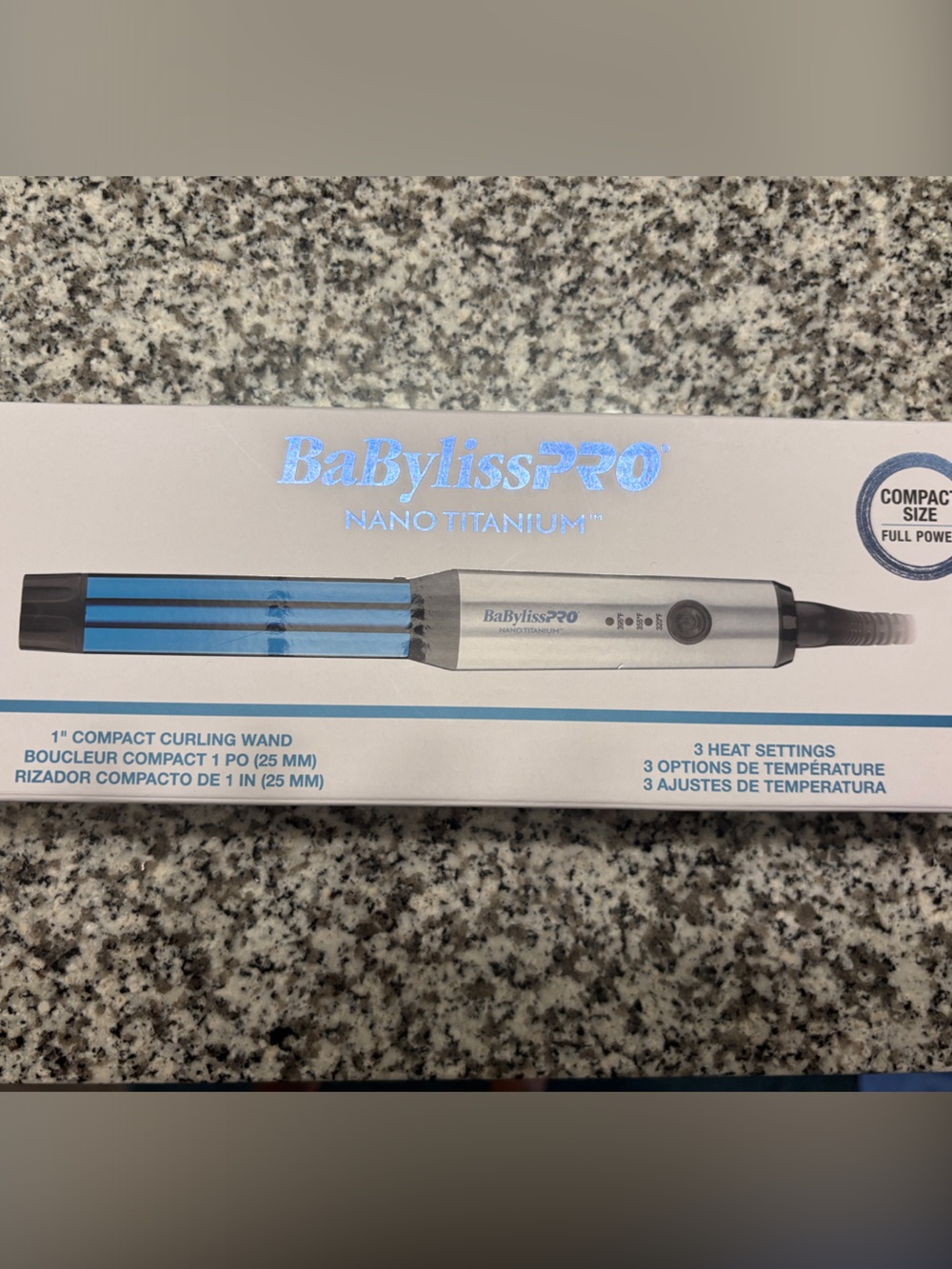 BaBylissPRO Nano Titanium 1” Compact Curling Wand